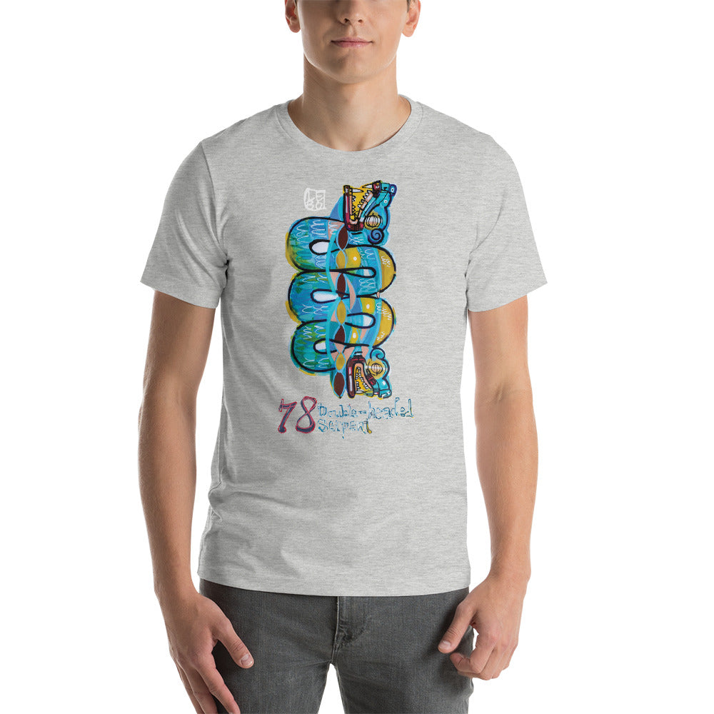 Double Headed Serpent – Lebo Unisex Short Sleeve T-Shirt